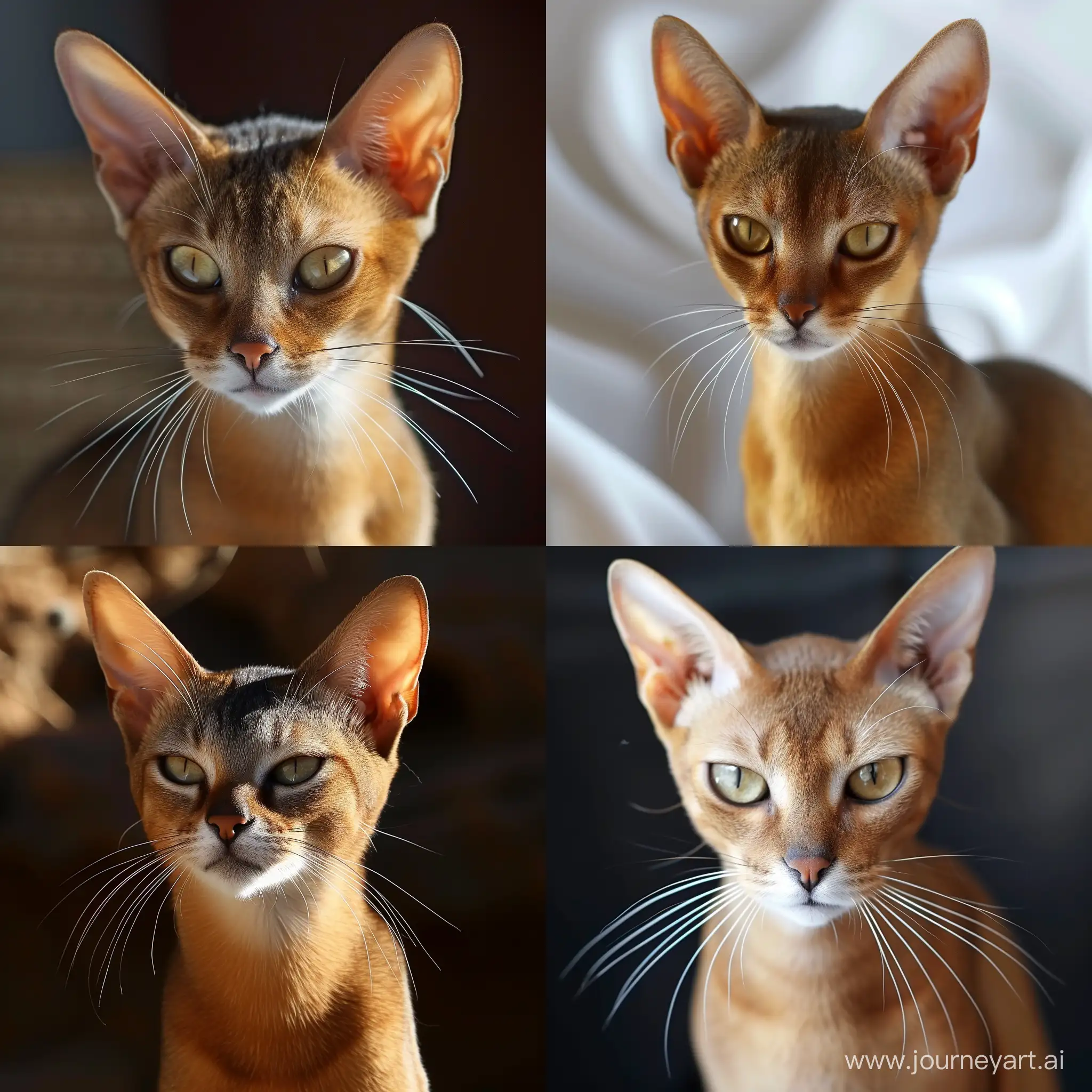 Abyssinian-Cat-in-Vivid-Closeup-Portrait