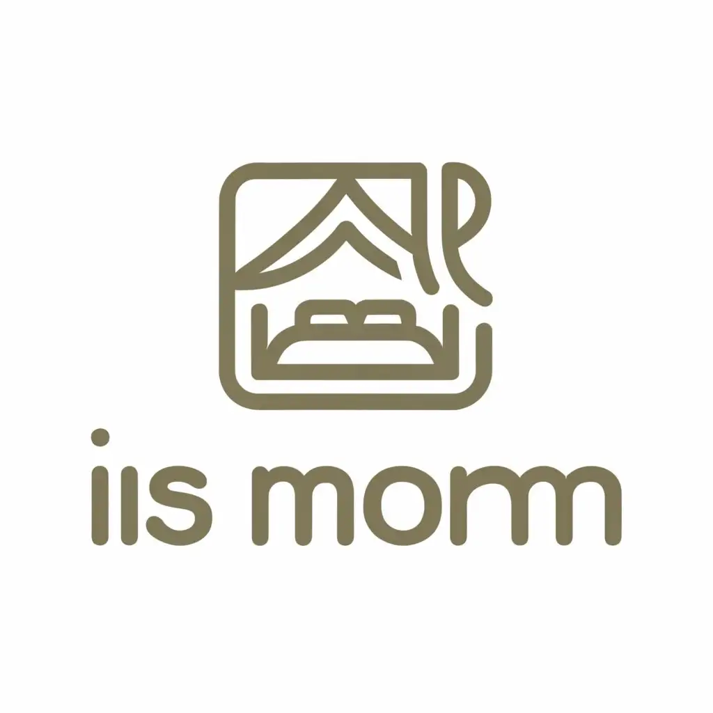 a logo design,with the text "IS Mom", main symbol:the name of the hotel consisting of the characters IS MOM,Moderate,clear background