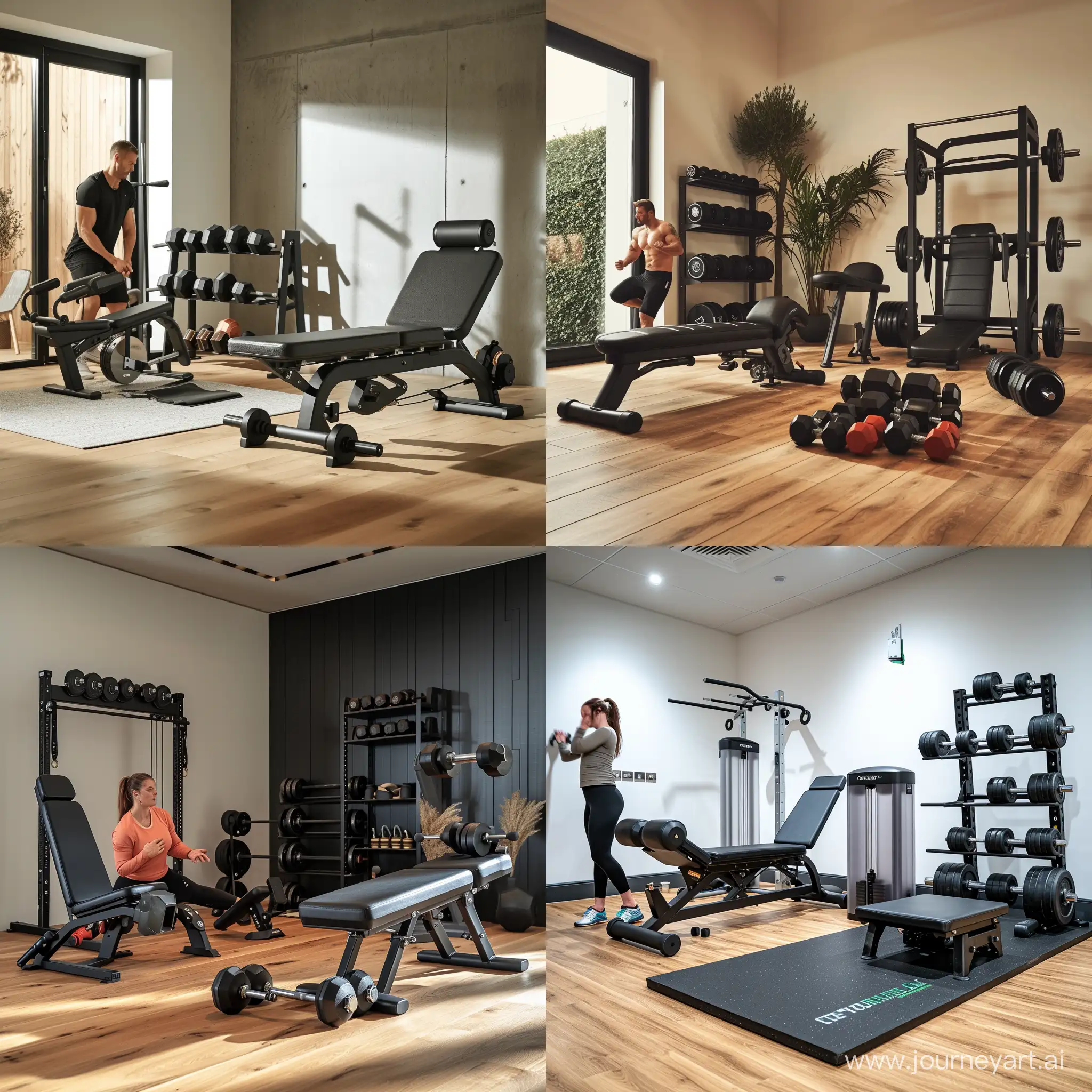FullBody-Workout-Setup-with-GHD-Training-Bench-and-Dumbbells