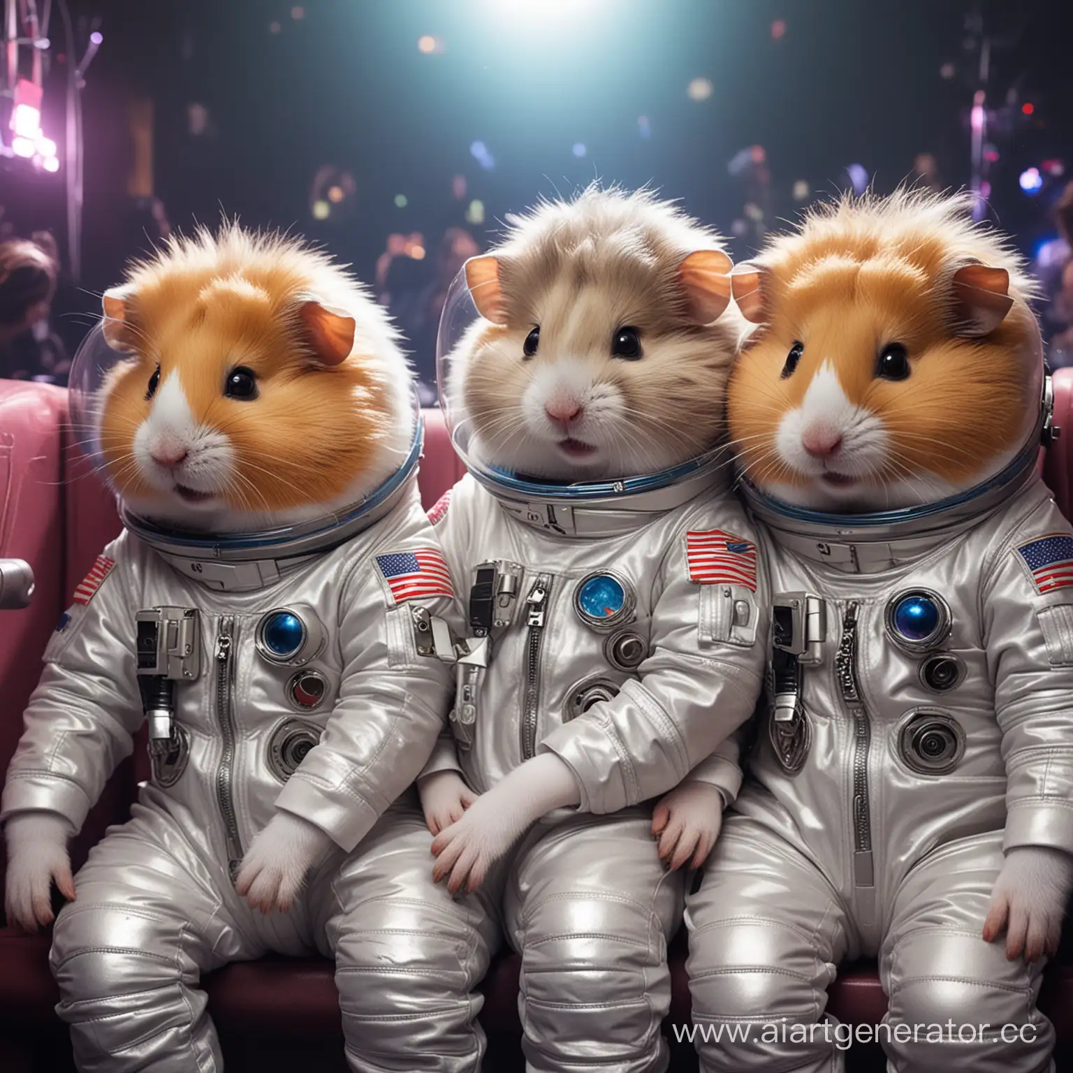 Hamster-in-Spacesuit-Rests-with-Girls-in-Nightclub