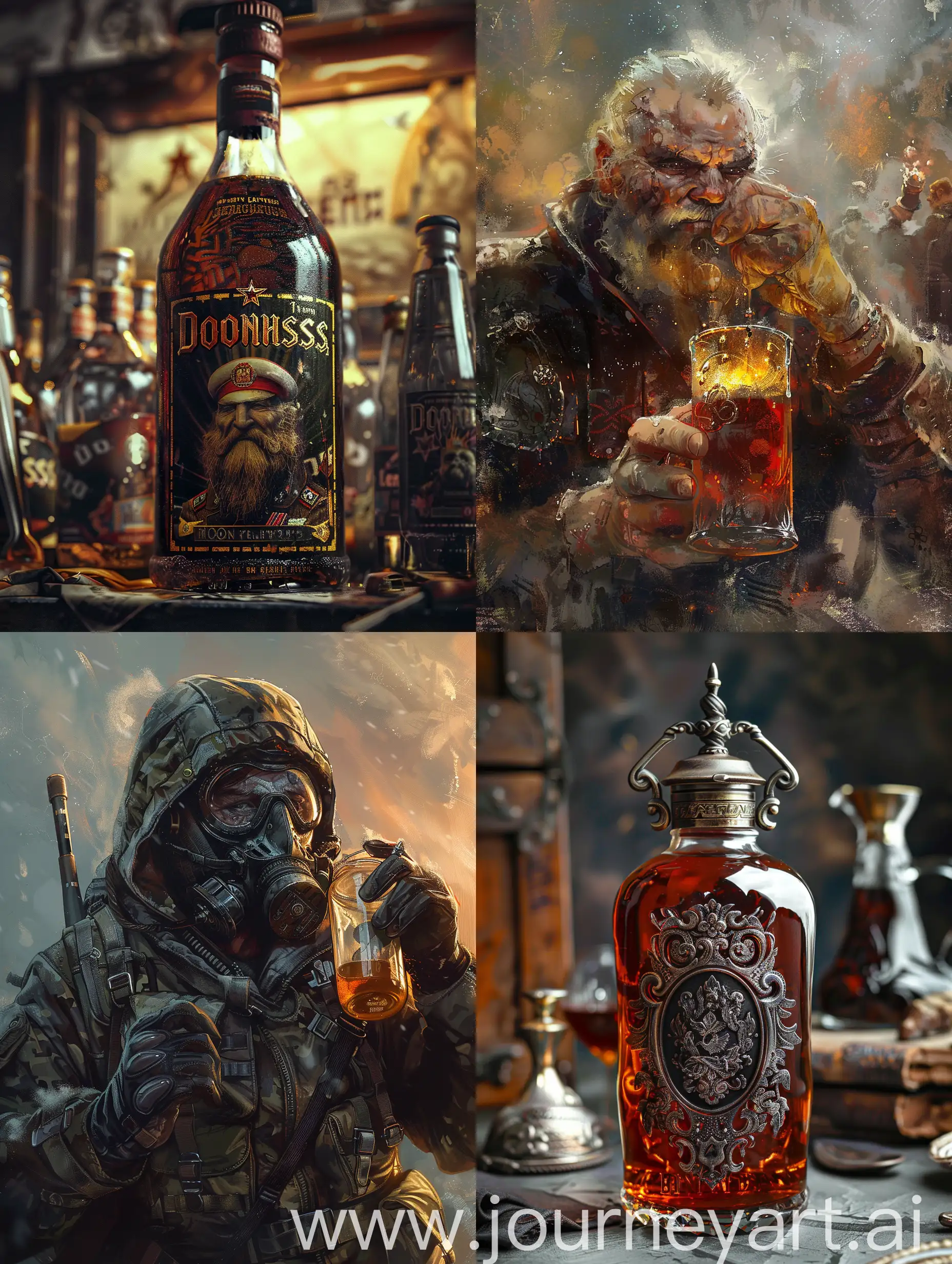 Vibrant-Donbass-Legend-Potion-Bottle-on-Display