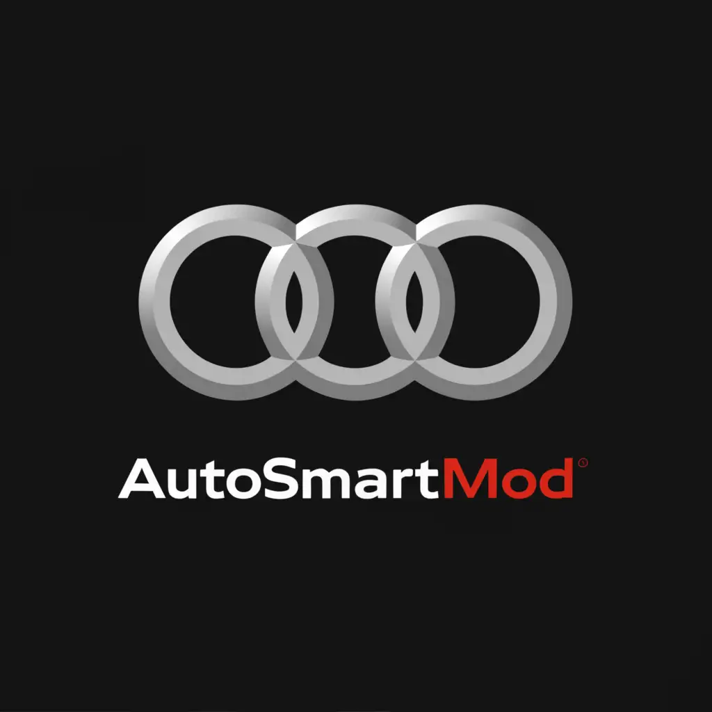 LOGO-Design-For-AutoSmartMod-Audi-Badge-Inspired-Design-for-the-Automotive-Industry