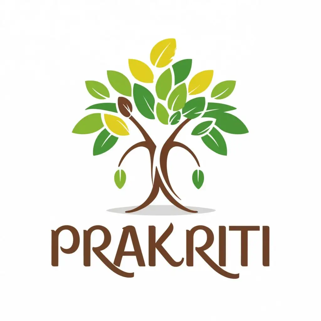 LOGO-Design-For-Prakriti-NatureInspired-Tree-Emblem-with-Elegant-Typography