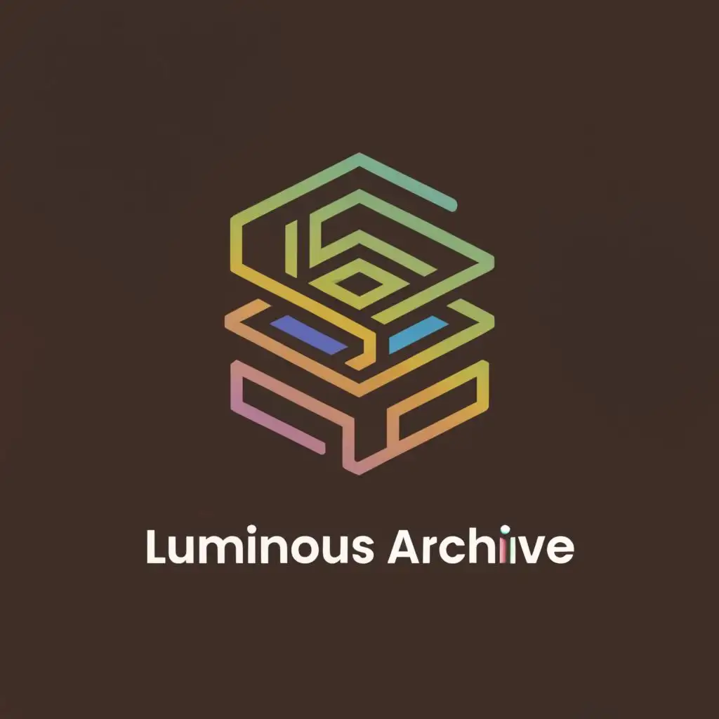 a logo design,with the text "LUMINOUS ARCHIVE", main symbol:archive,Moderate,be used in Education industry,clear background
