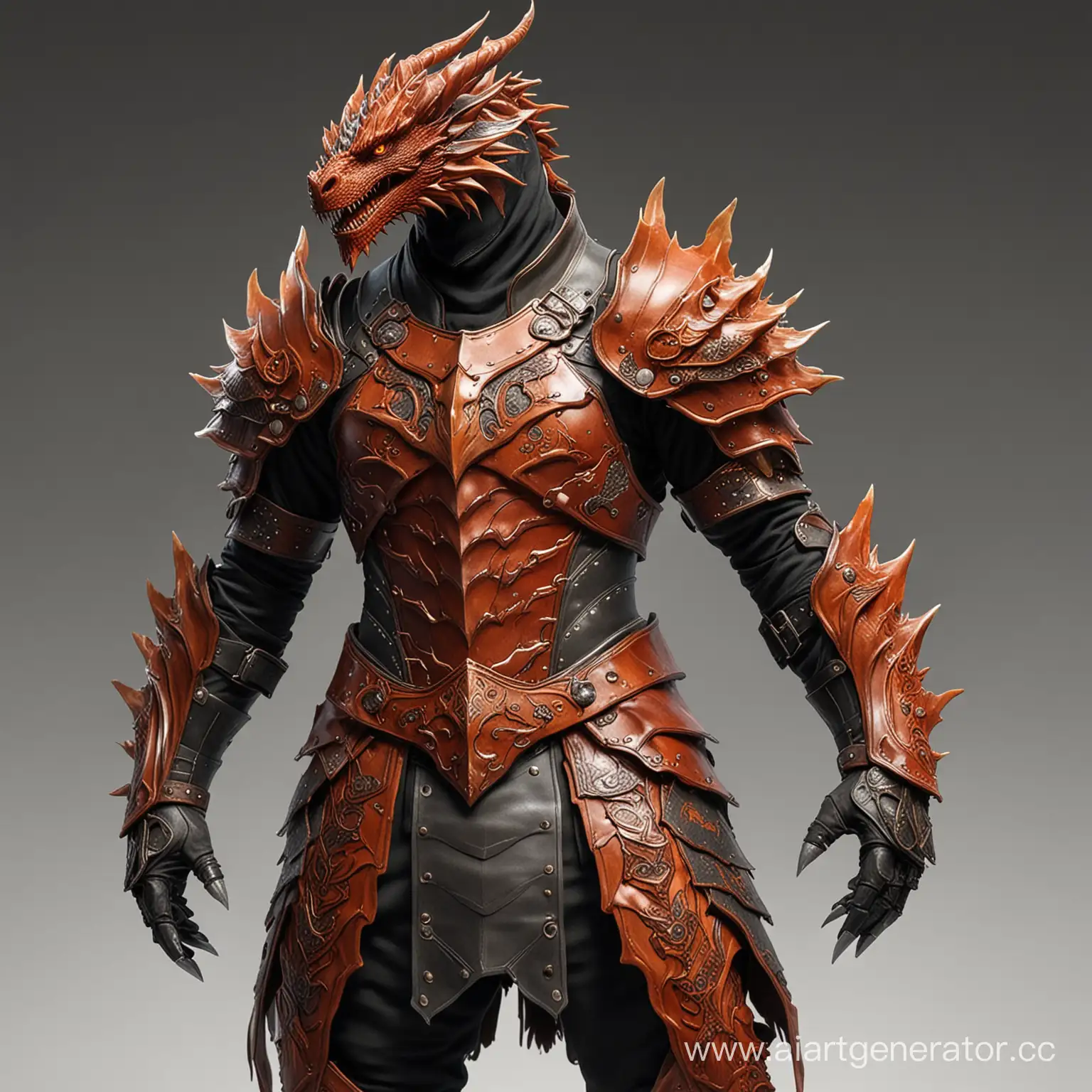 Fiery-Dragon-Knight-in-Leather-Armor-and-Helmet