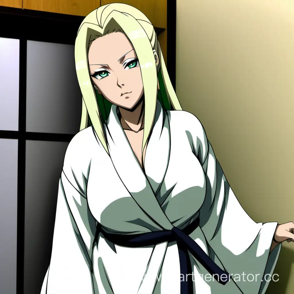 Tsunade in bathrobe