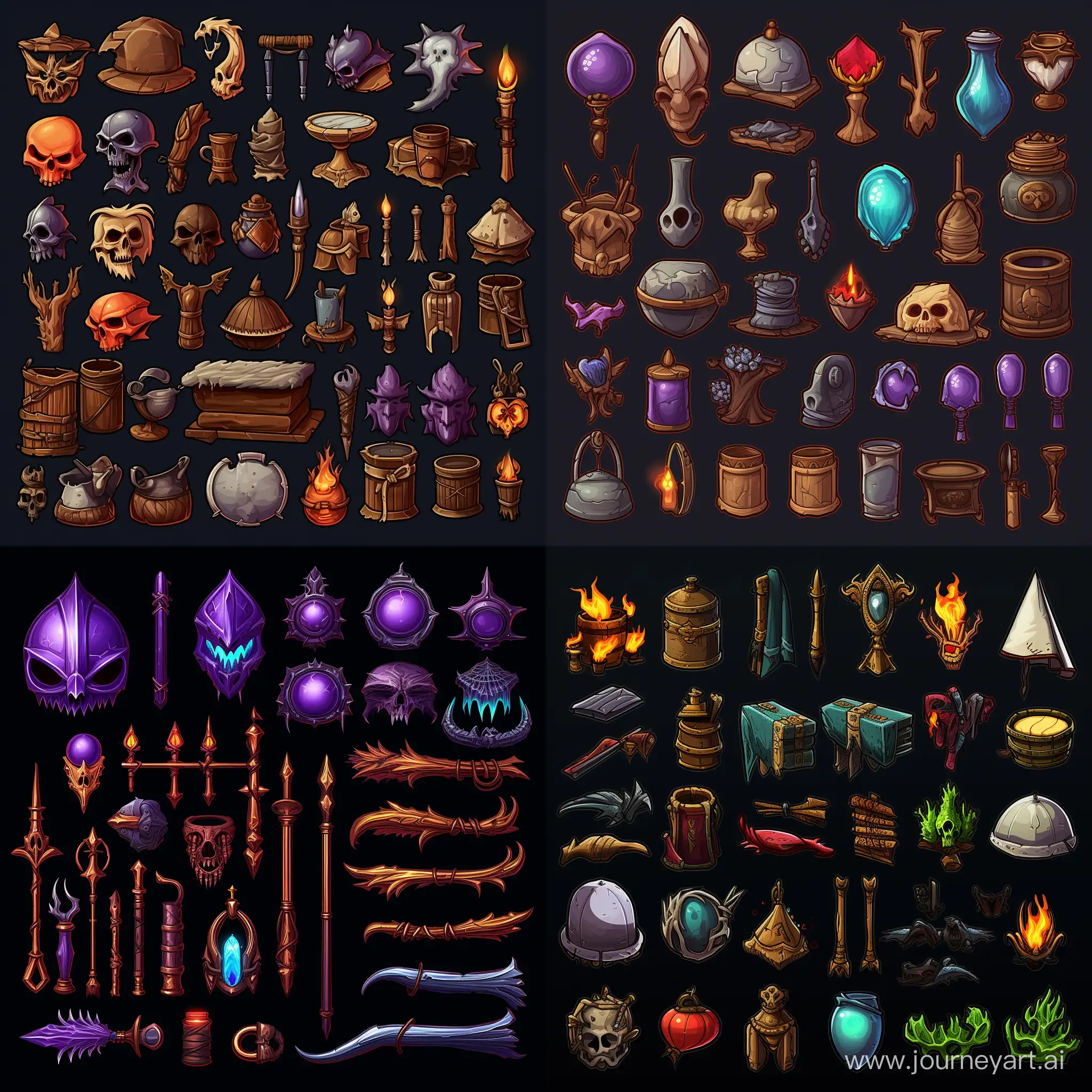 Magic-Items-Spritesheet-A-Diverse-Collection-of-Enchanted-Objects