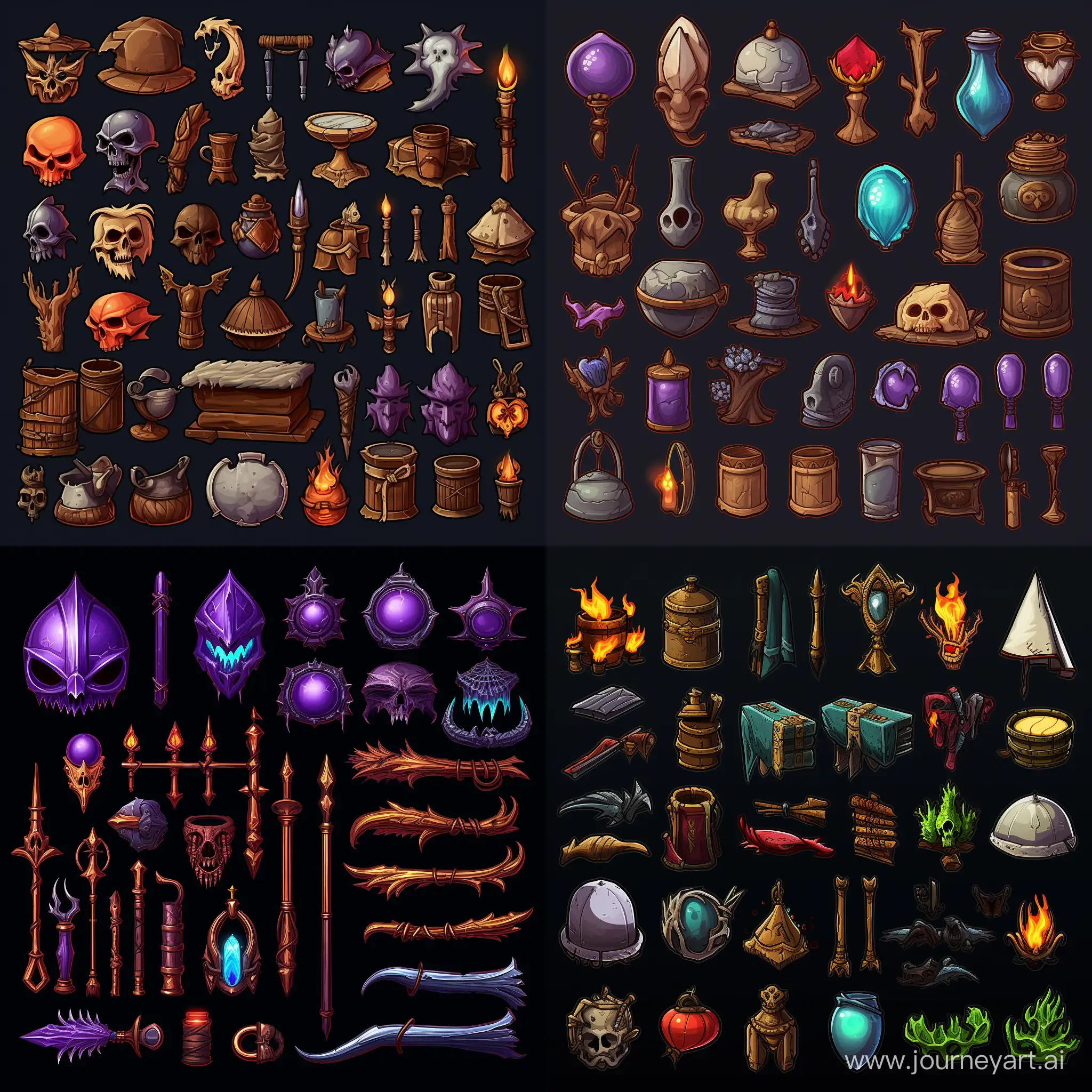 item spritesheet magic items