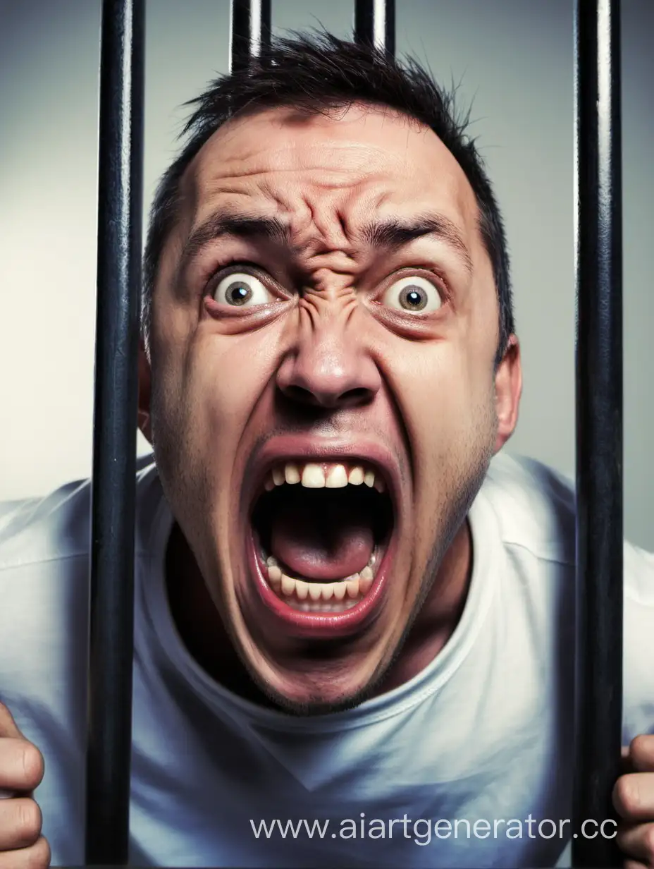 Man-Yelling-Behind-Prison-Bars