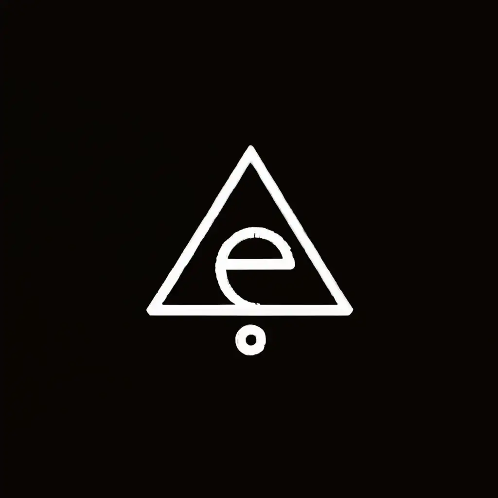 a logo design,with the text "EC", main symbol:triangle, dot,Moderate,be used in Events industry,clear background