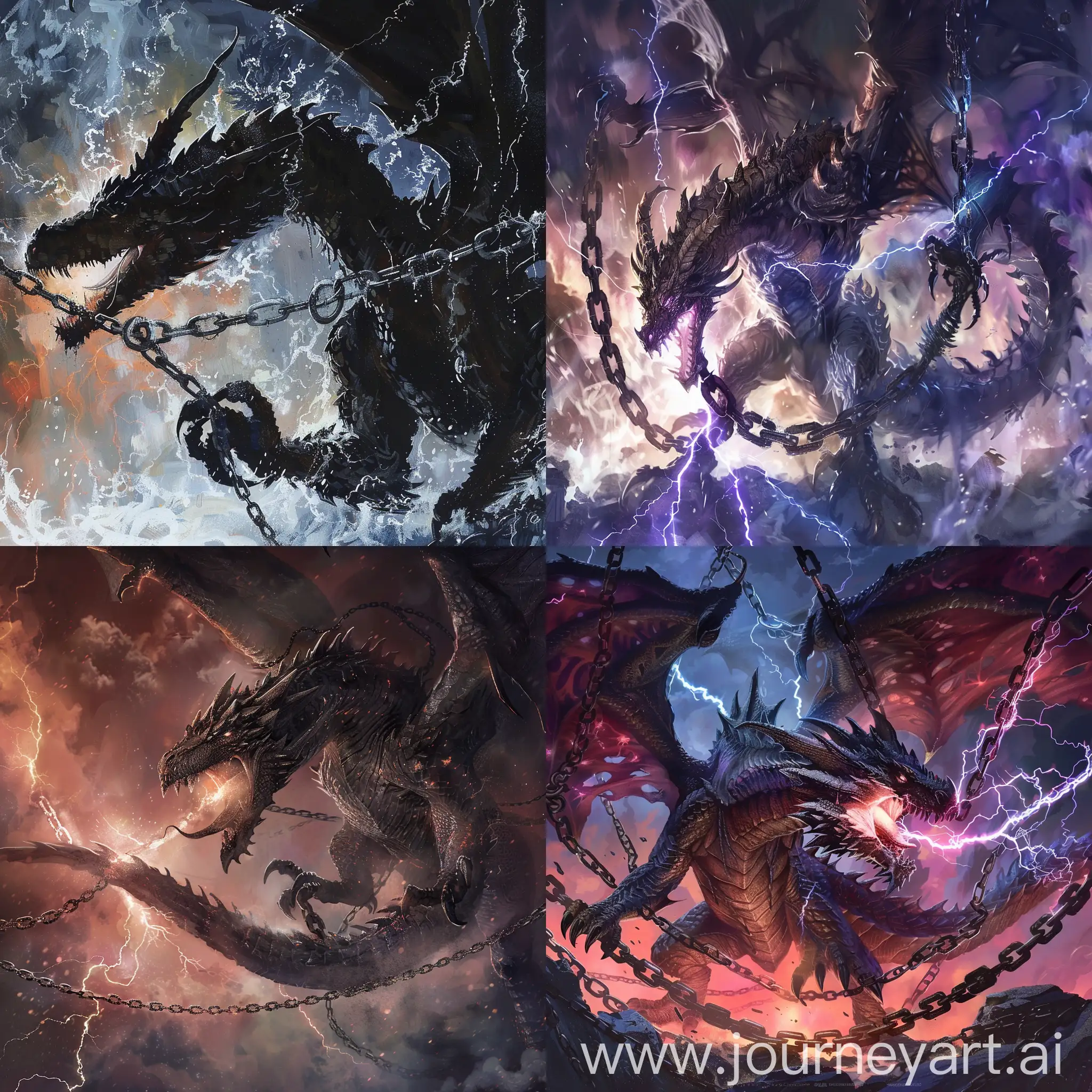 Dark-Dragon-Breaking-Magnetic-Chain-in-Vertical-Composition-Artwork