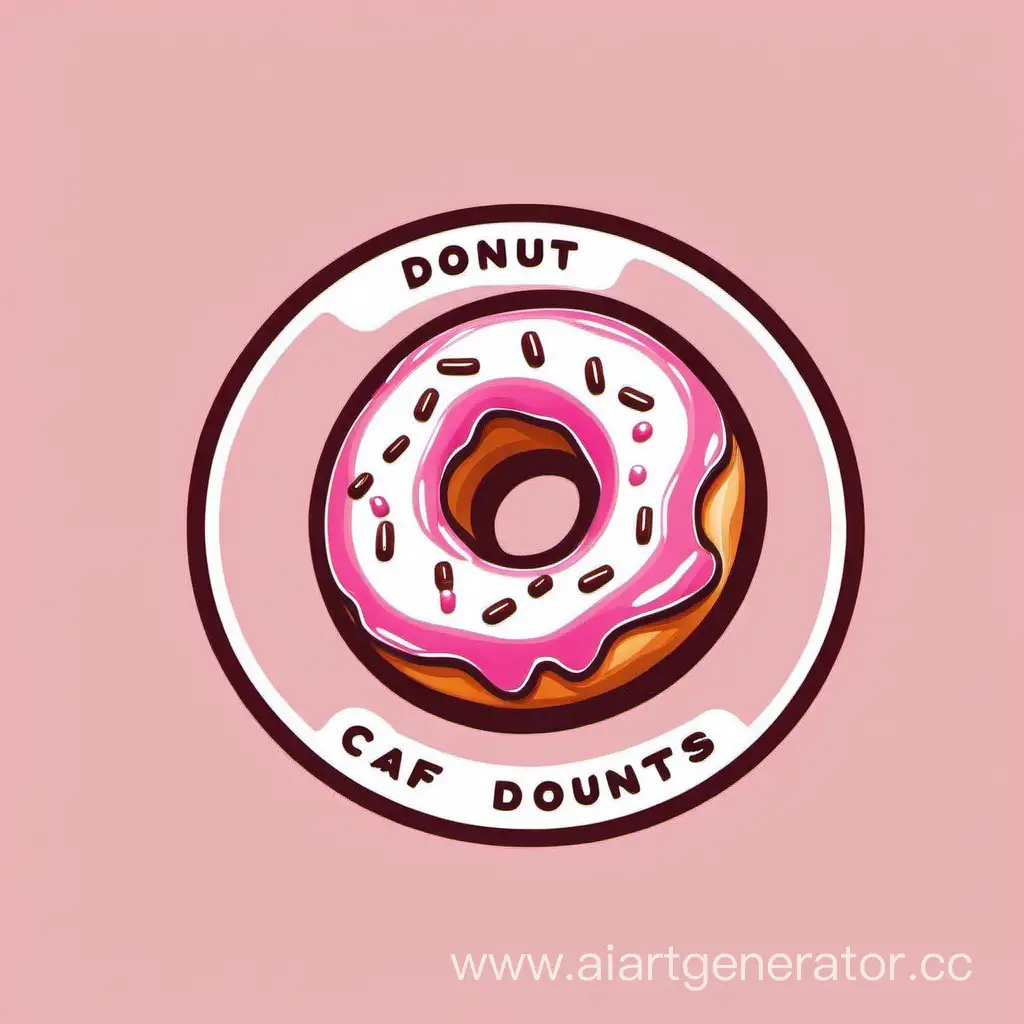 Artistic-Cafe-Logo-Featuring-Delicious-Donuts
