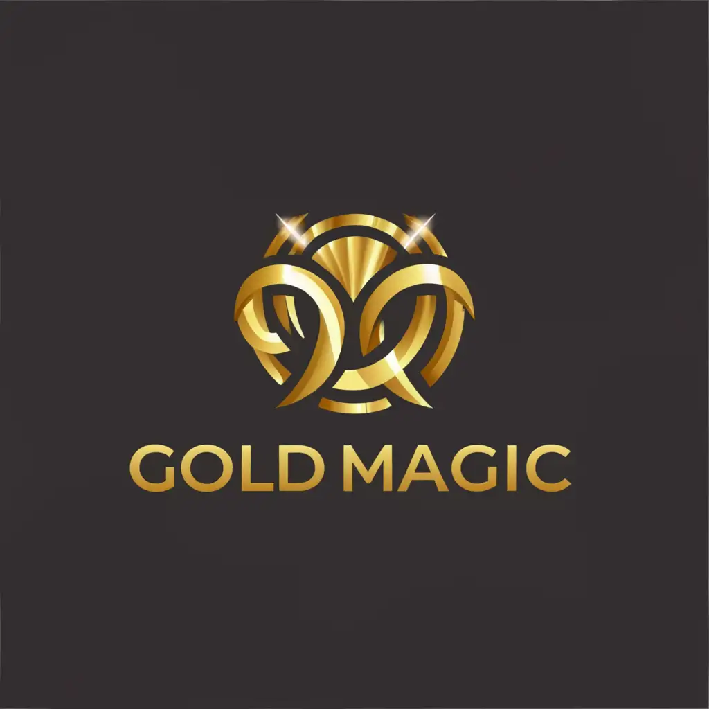 a logo design,with the text "Gold Magic", main symbol:Gold jewelry,Moderate,clear background