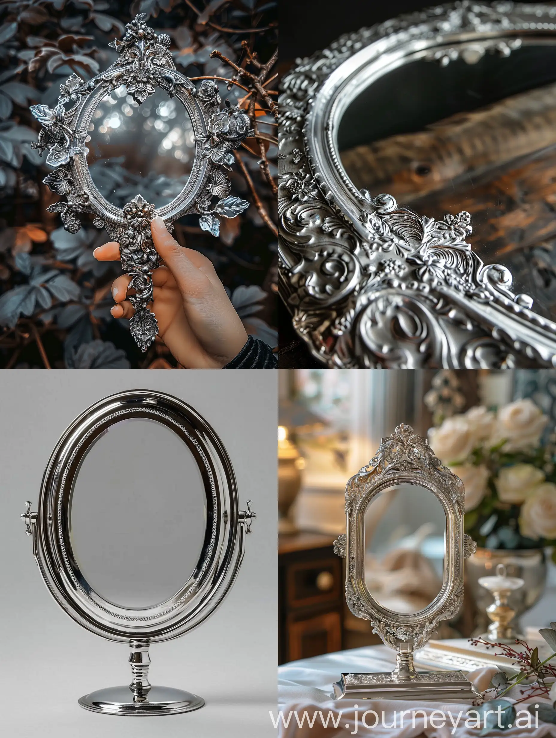 A magic silver mirror