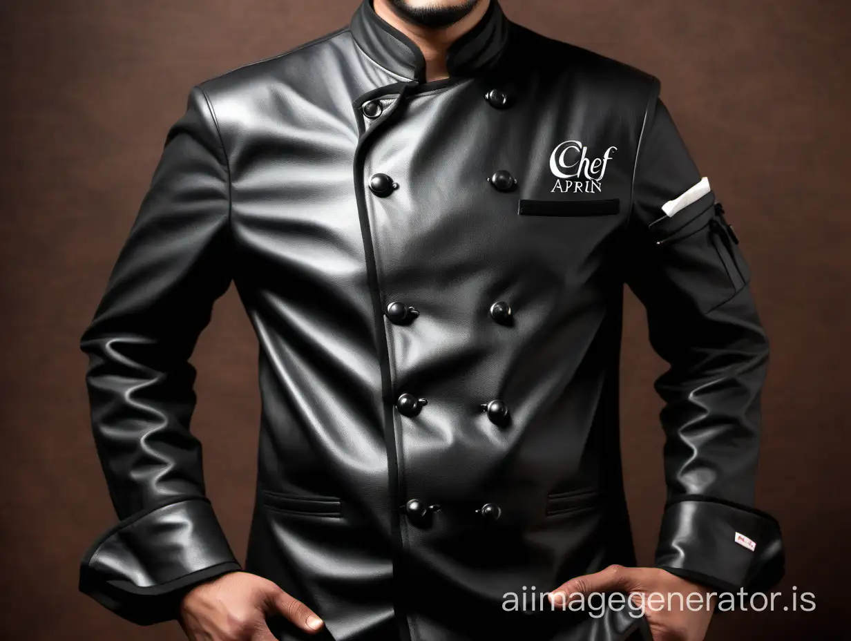 Elegant-Chef-Apron-with-Intricate-Leather-Design