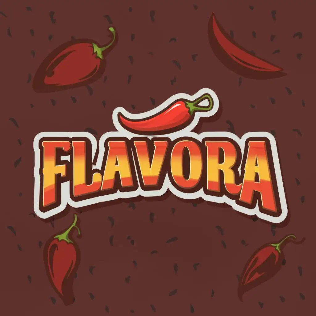 LOGO-Design-For-FLAVORA-Delicious-Food-Emblem-for-Restaurant-Industry