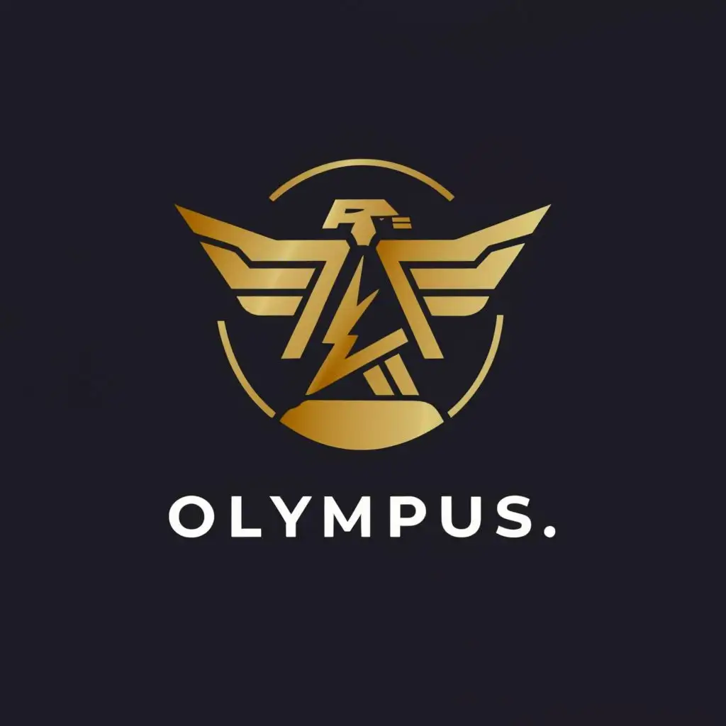 a logo design,with the text "Olympus", main symbol:Zeus,Moderate,be used in Technology industry,clear background