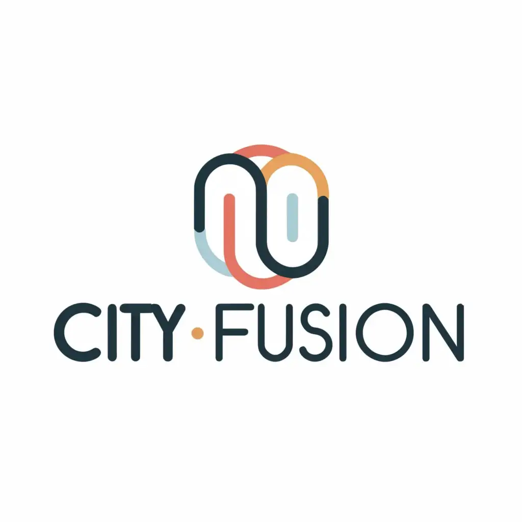 a logo design,with the text "CityFusion", main symbol:UNITY,Moderate,clear background