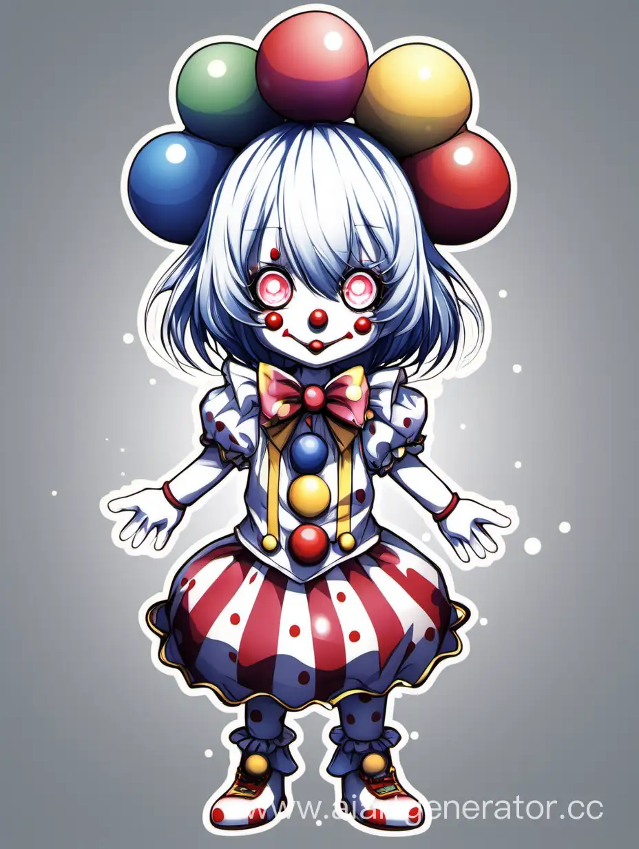 Whimsical-Anime-Chibi-Clown-Illustration