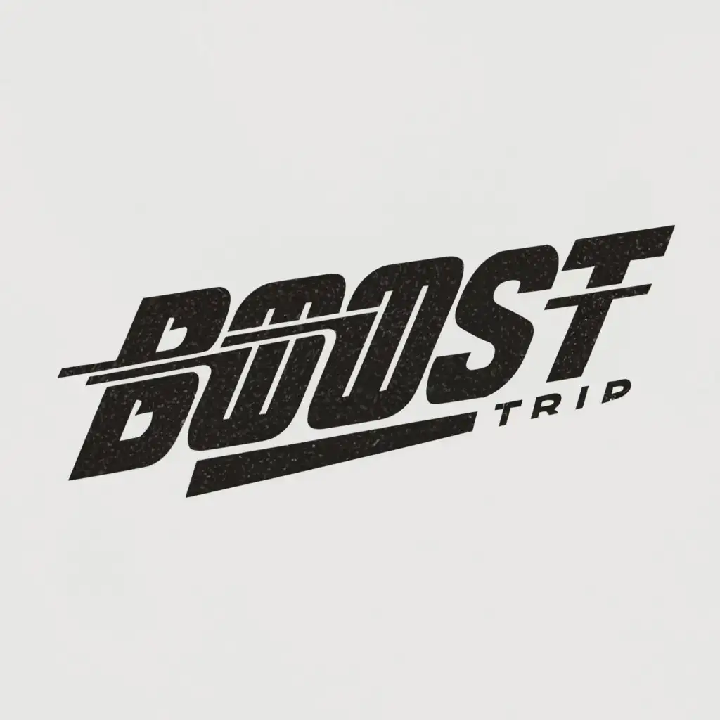 LOGO-Design-for-Boost-Sports-Trip-Bold-and-Striking-Black-and-White-Theme-with-Dynamic-Typography-and-Athletic-Symbols