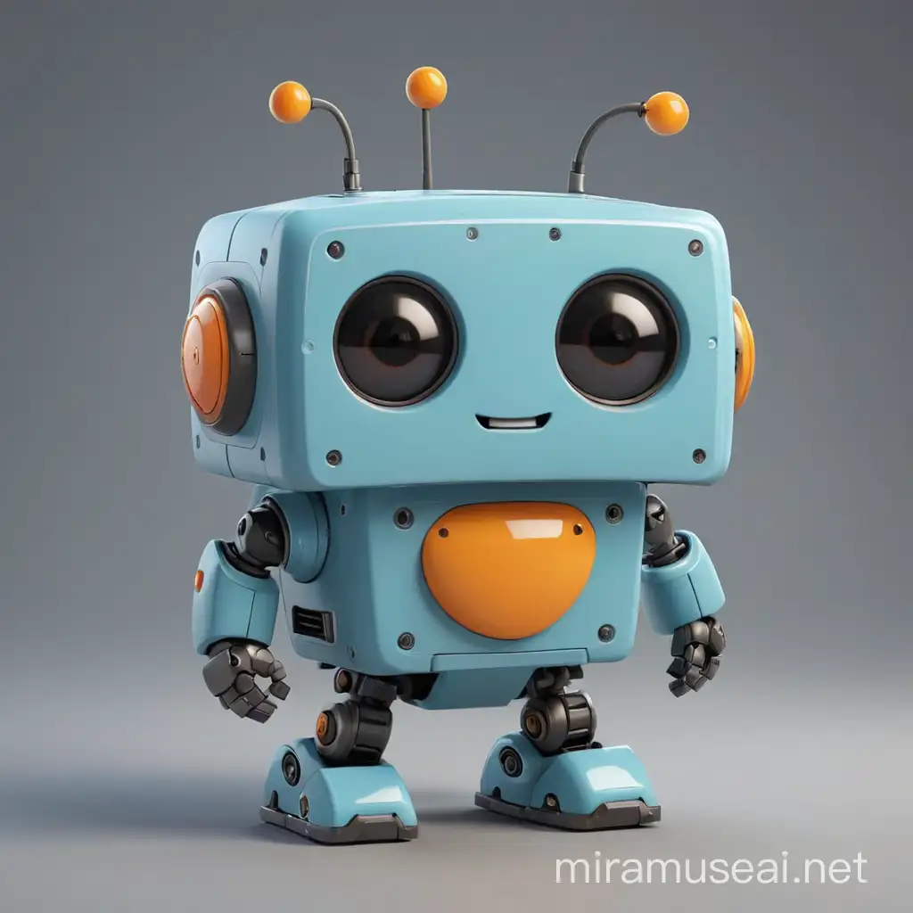 Adorable Educational 3D Robot Model for Blender