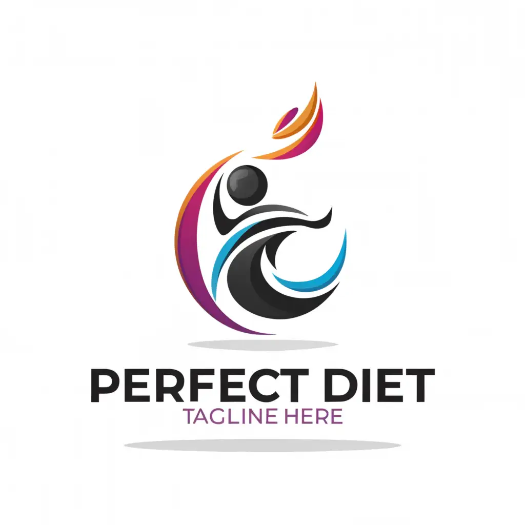 LOGO-Design-For-Perfect-Diet-Clean-and-Crisp-Design-with-Weight-Loss-Supplement-Symbolism