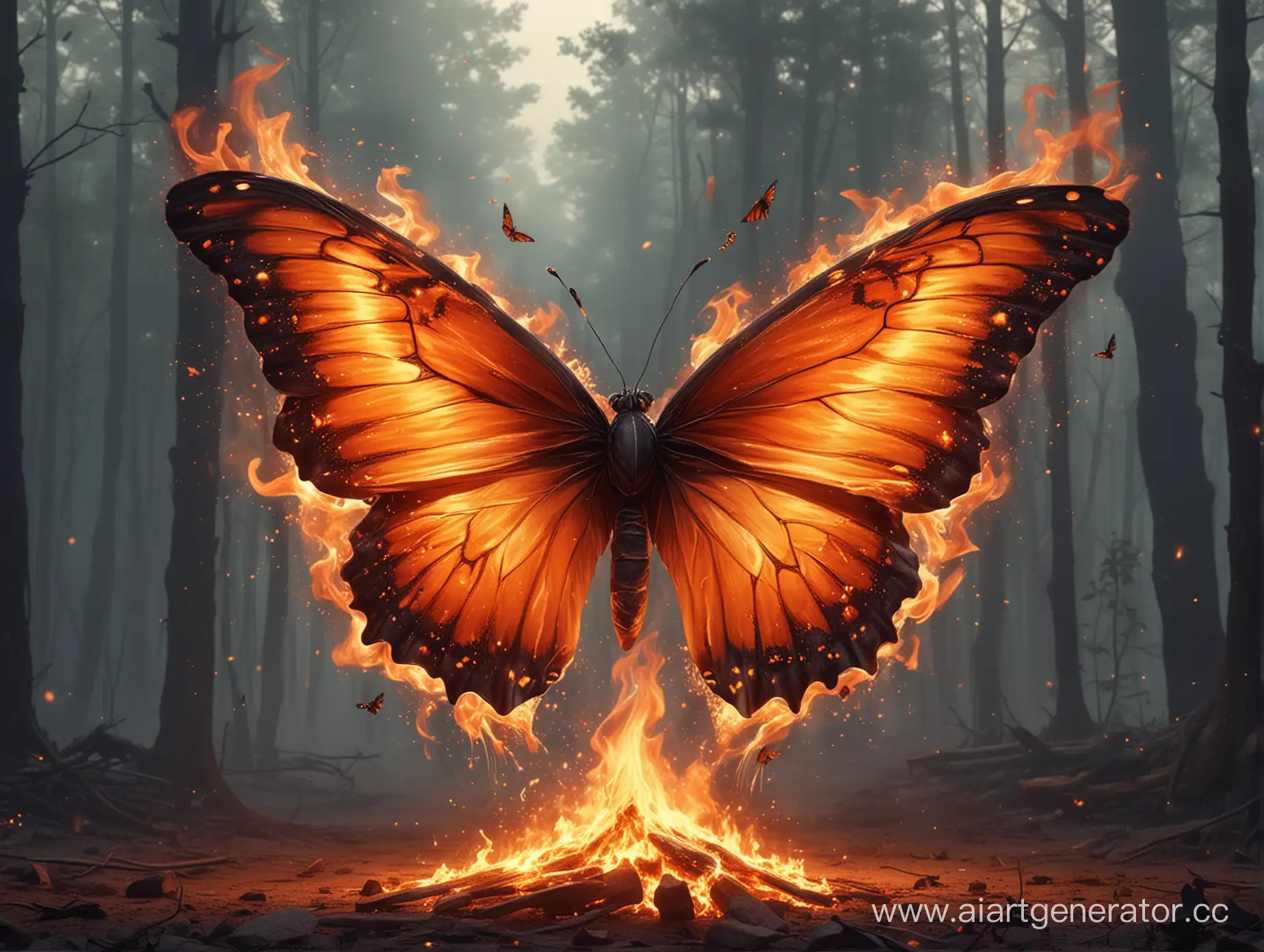 Vibrant-Fiery-Butterfly-Illustration