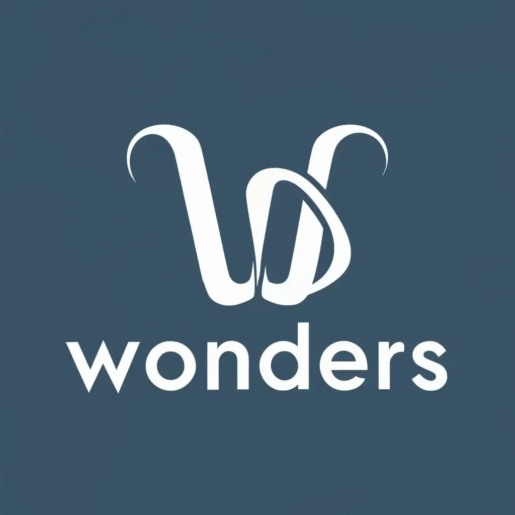 logo, WNDS, with the text "wonders", typography, be used in Technology industry