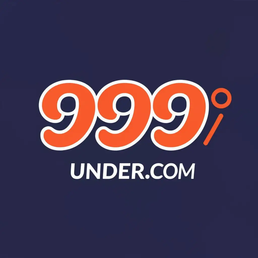 logo, 999under.com, with the text "999", typography, be used in Retail industry