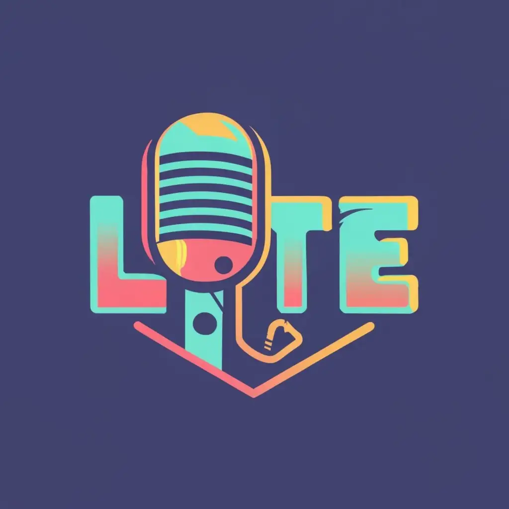 logo, Graffiti, Record, microphone, with the text "L.O.T.E. ", typography, be used in Events industry