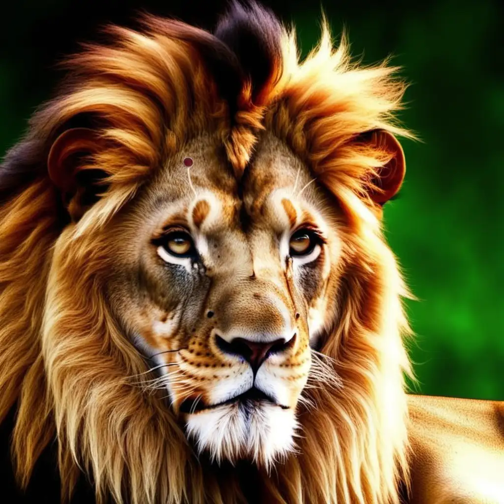 beautiful king lion