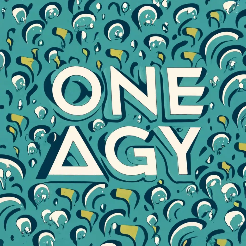 logo, aqua, jump in water with the text "OneAquaGuy", typography
