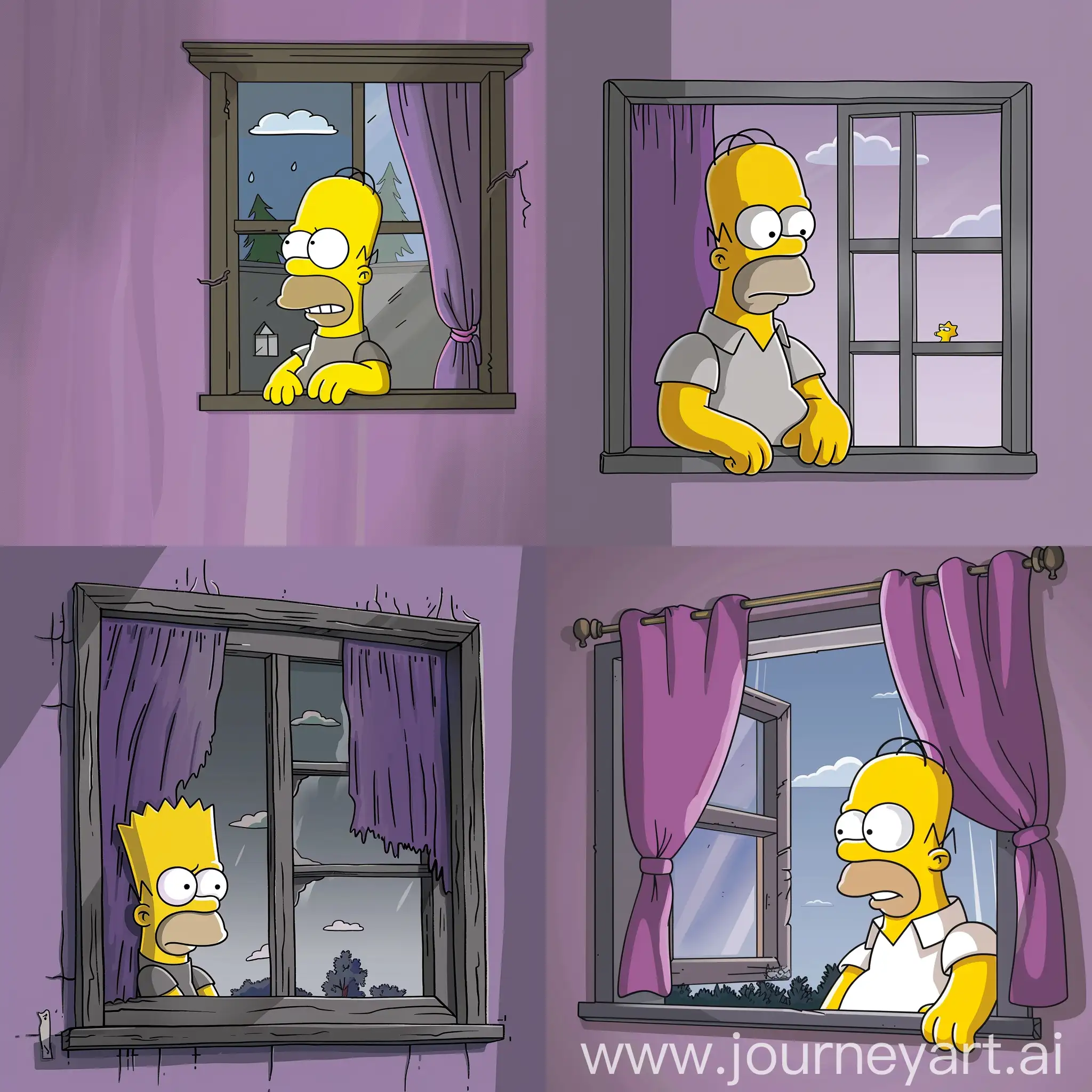 Lonely-Simpson-Gazing-Through-Window-on-a-Gloomy-Day