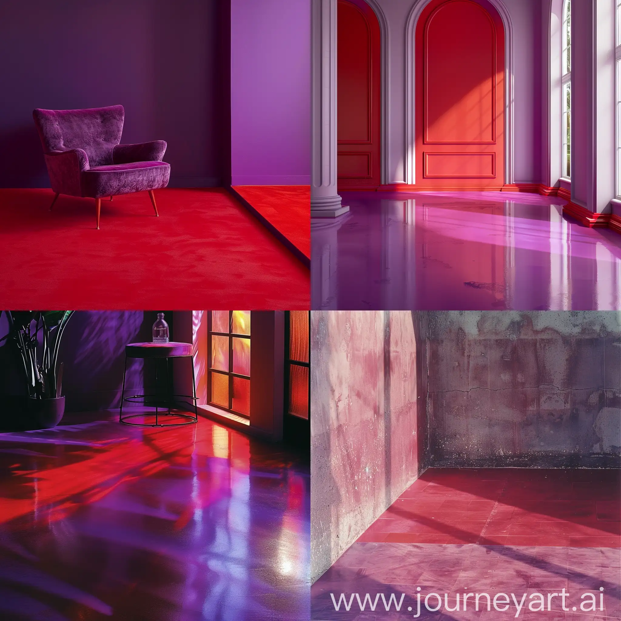 nice purple-red floor
