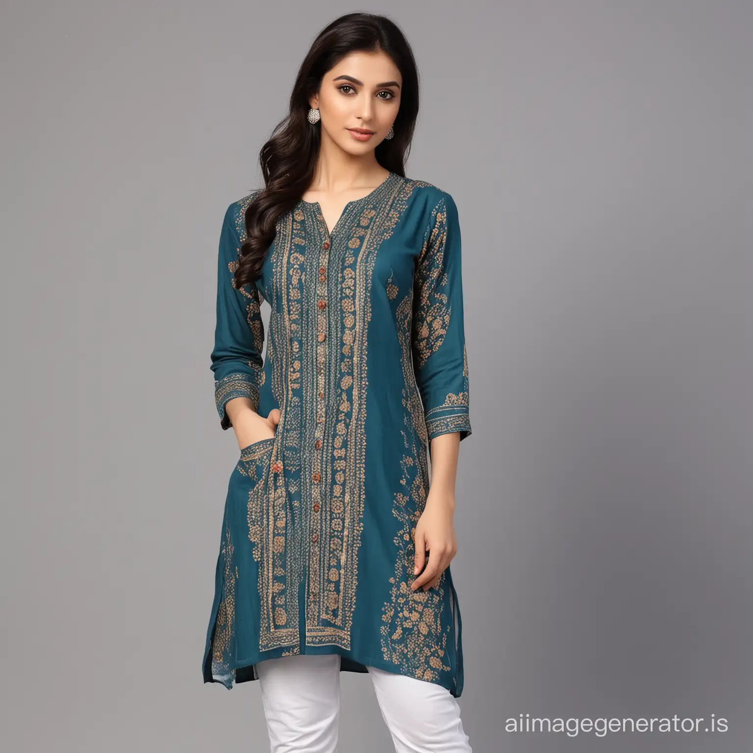 Traditional-Indian-Women-Wearing-Kurtis-in-Vibrant-Colors
