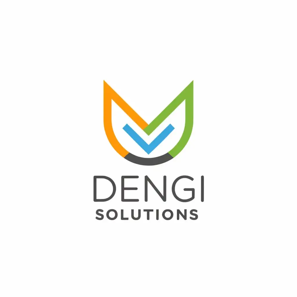 a logo design,with the text 'Dengi Solutions', main symbol:money remitance,Moderate, be used in Finance industry, clear background
