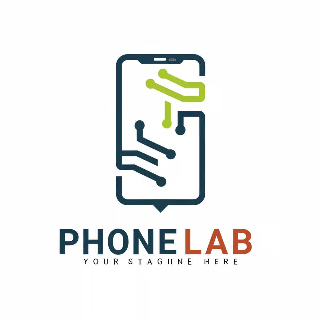 a logo design,with the text "phone lab", main symbol:smart phone,Moderate,clear background