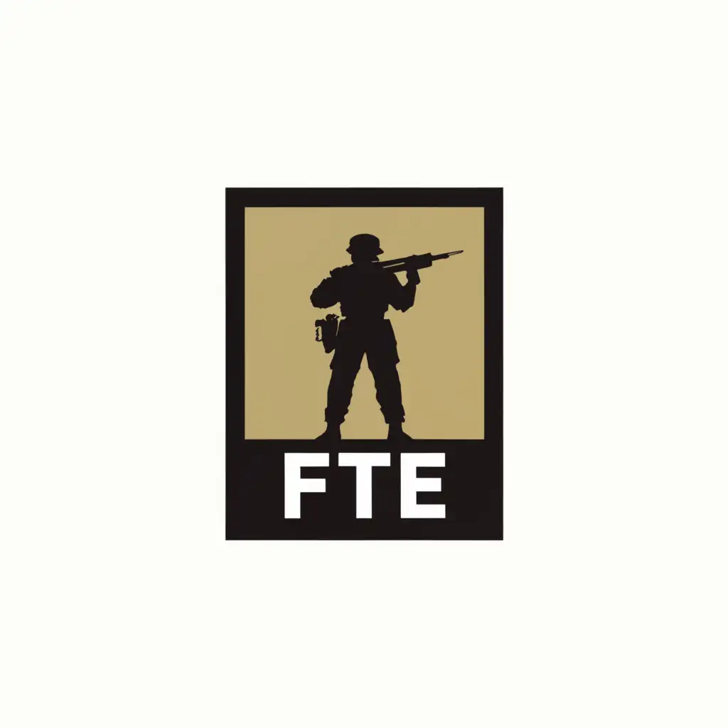 a logo design,with the text "Front Toward Enemy", main symbol:FTE,Moderate,clear background