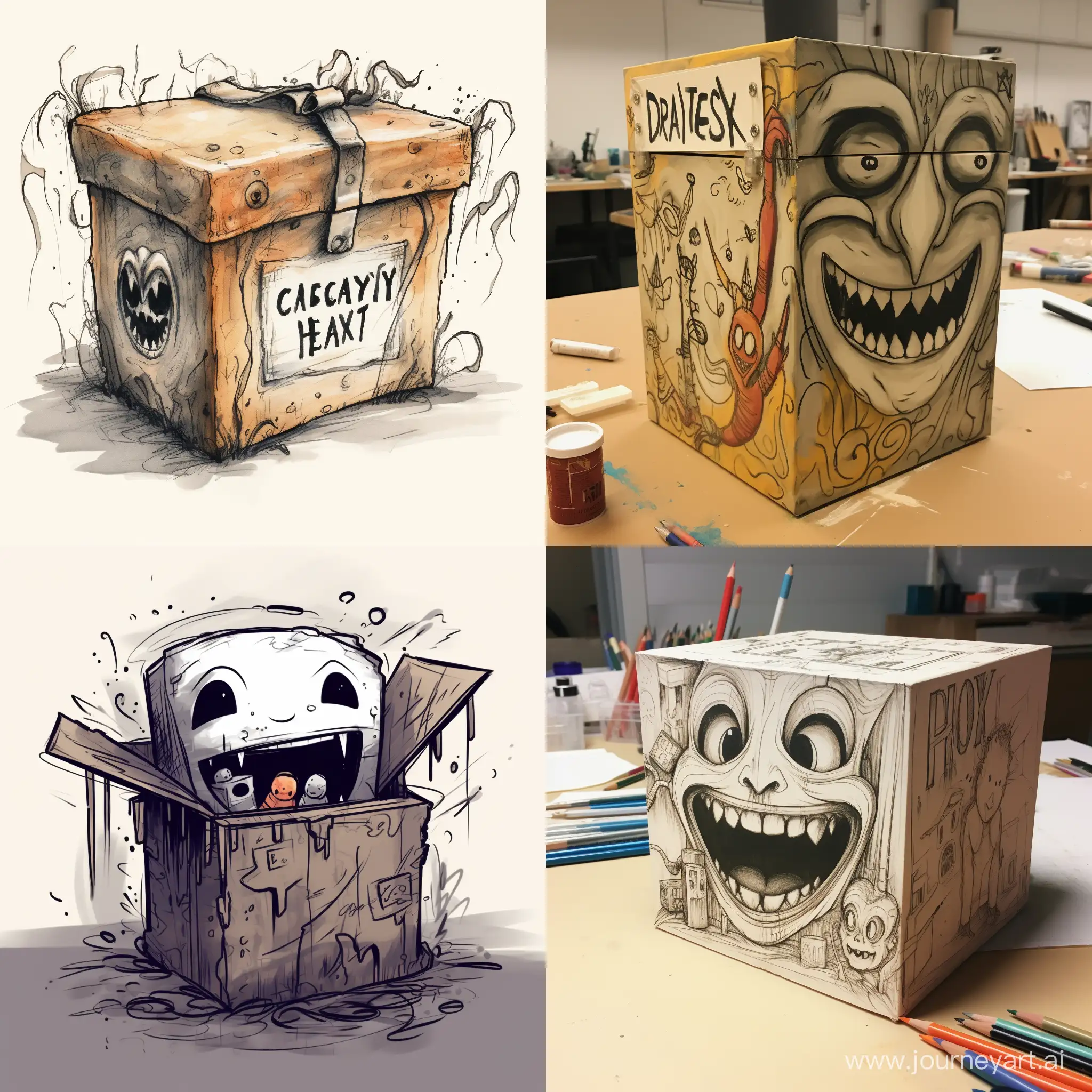  happy box cursed sketch