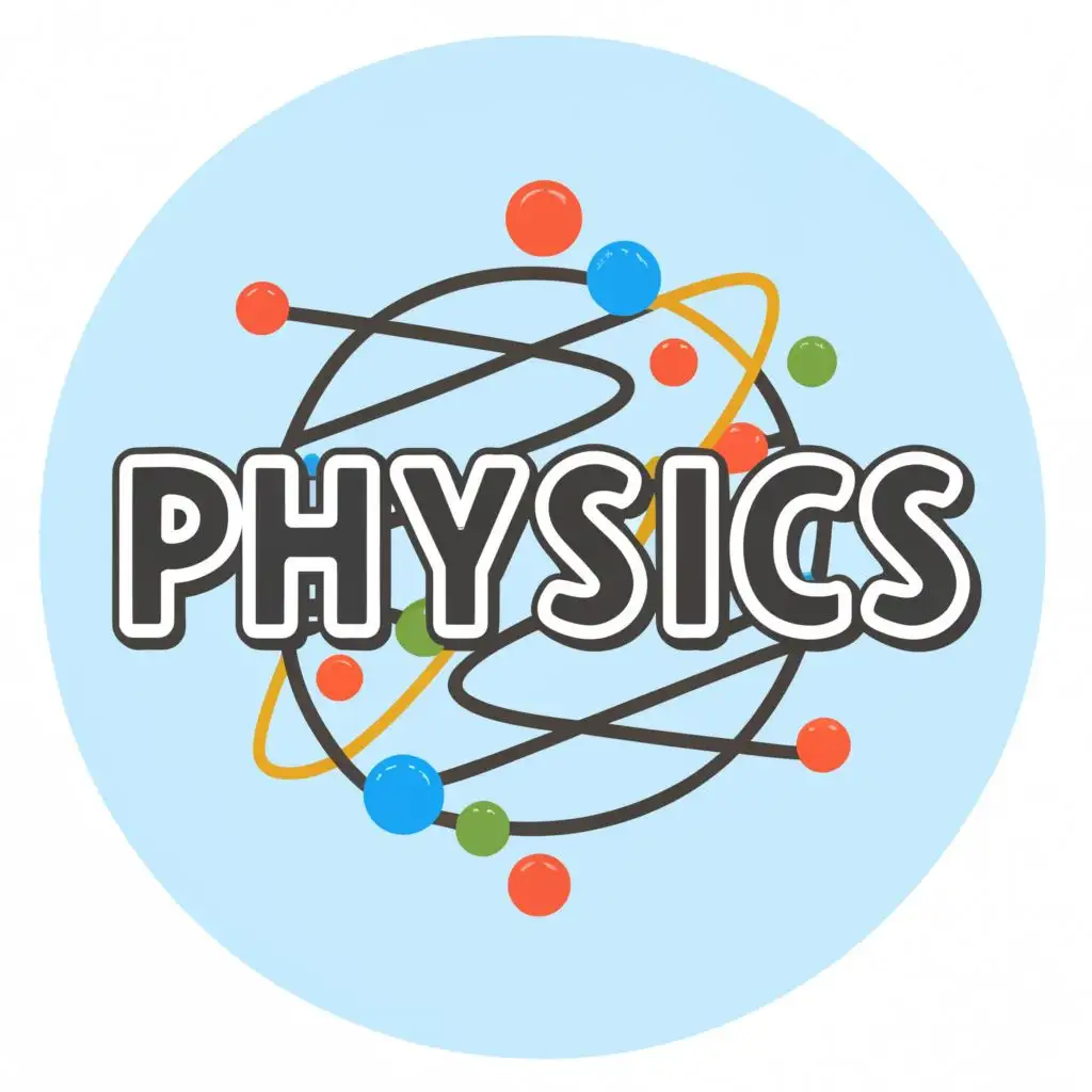logo, Magnet, with the text "Physics", typography, be used in Education industry