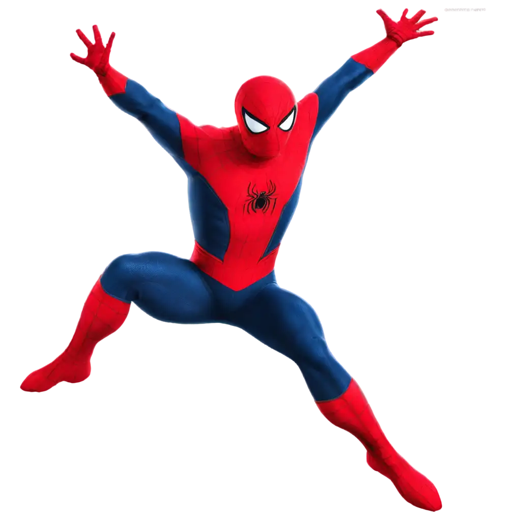 man flying as spider man