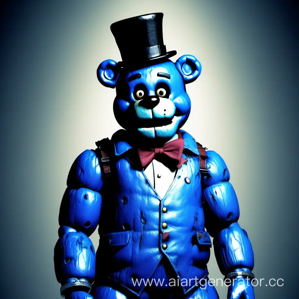 Blue-Freddy-Fazbear-Vibrant-Animated-Character-in-a-Playful-Setting