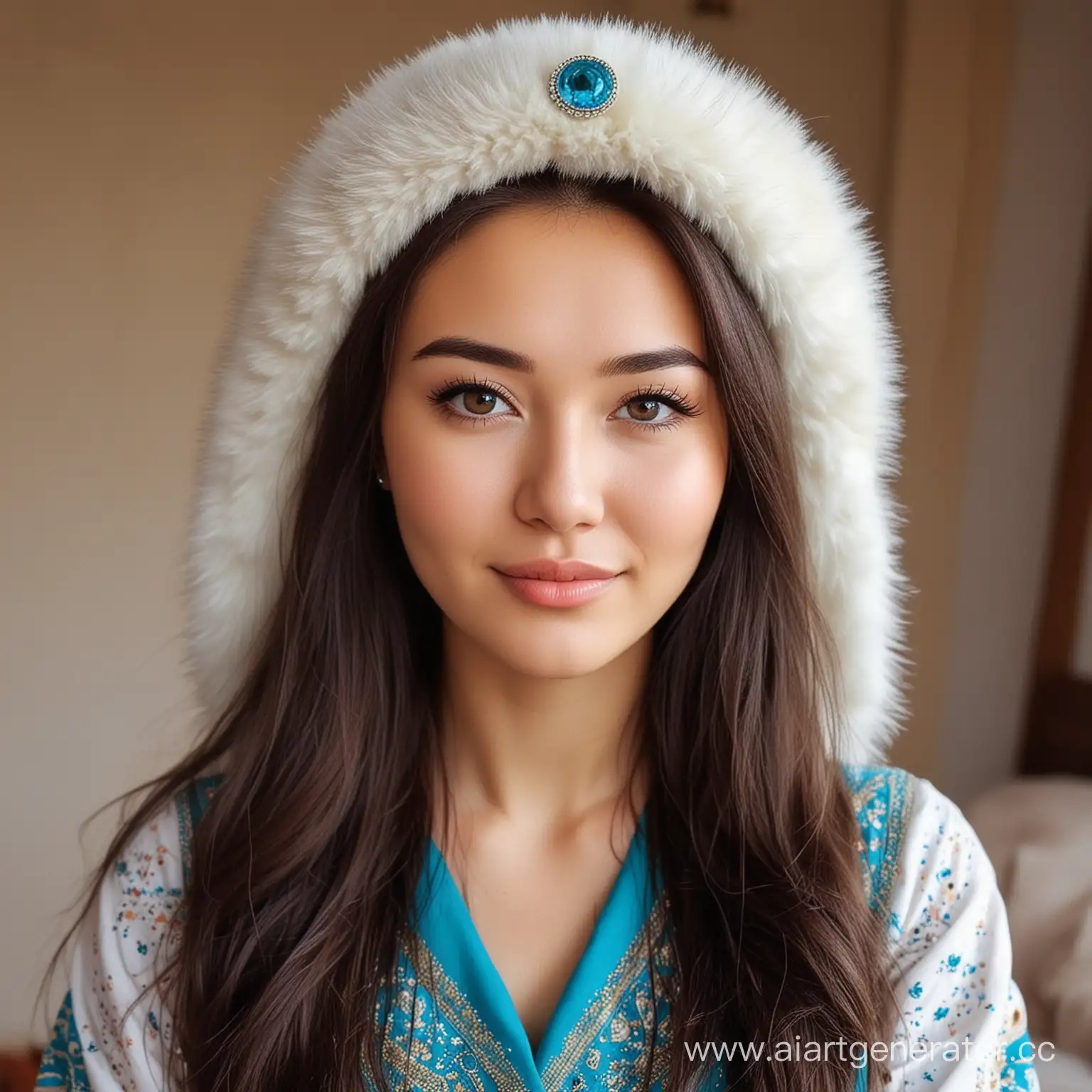 Beautiful-Kazakh-Woman-Portrait-of-Future-Bride-in-Traditional-Attire