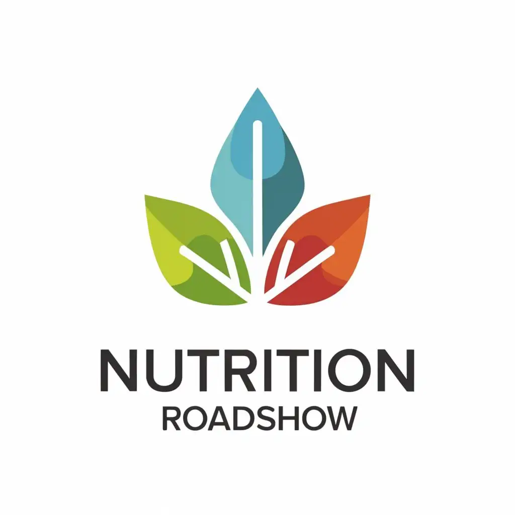 a logo design,with the text "Nutrition Roadshow", main symbol:Leaf,Moderate,clear background