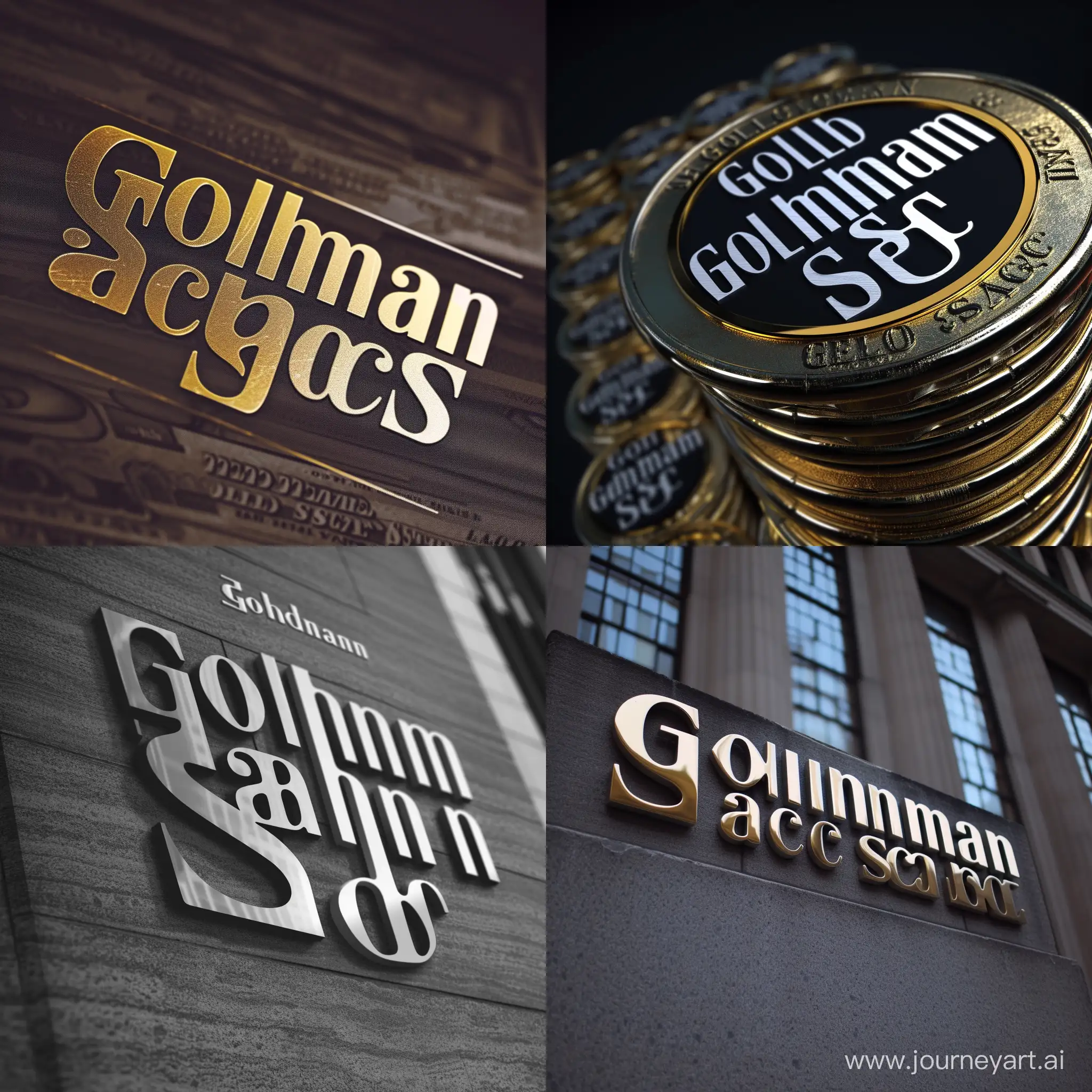 The Goldman Sachs logo but instead of Goldman Sachs it says Goldman Stacks