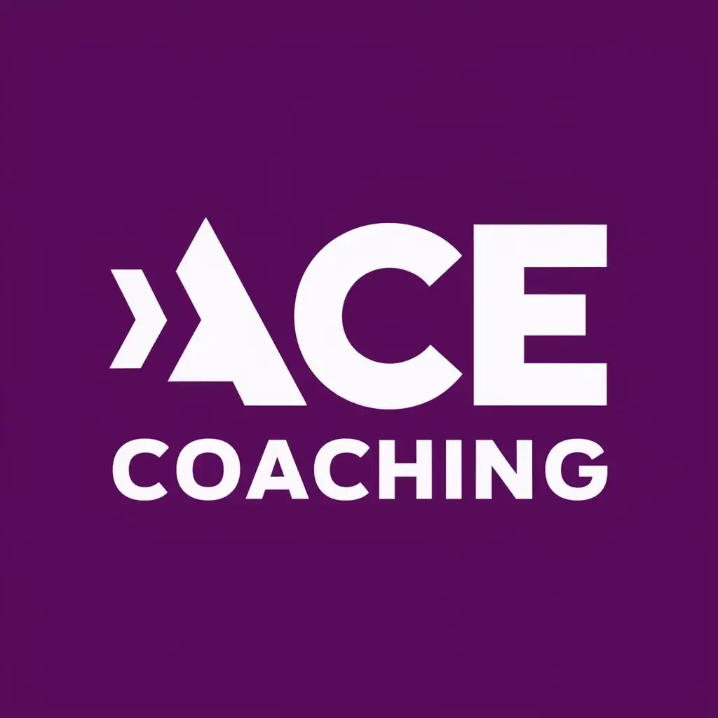 LOGO-Design-For-Ace-Coaching-Dynamic-Purple-Arrow-Symbolizing-Progress-and-Success