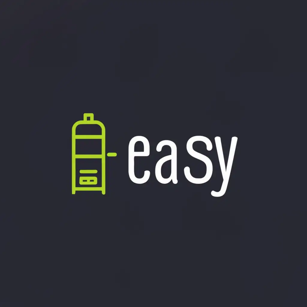 a logo design,with the text "Easy", main symbol:vending machines,Moderate,be used in Retail industry,clear background