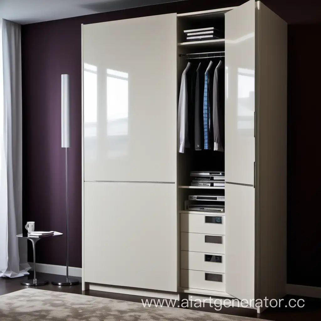 Modern-Wardrobe-with-BuiltIn-Computer-Screen