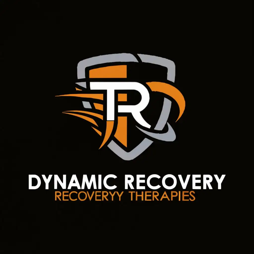 a logo design,with the text "Dynamic Recovery Therapies", main symbol:A shield,Moderate,be used in Home Family industry,clear background