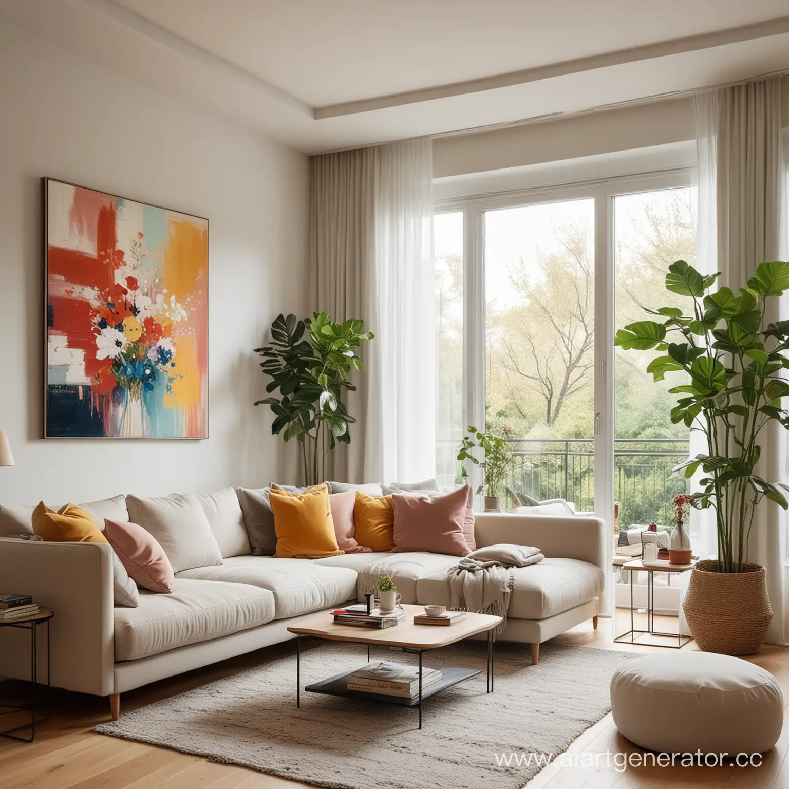 Cozy-Living-Room-with-LShaped-Sofa-and-Abstract-Artwork